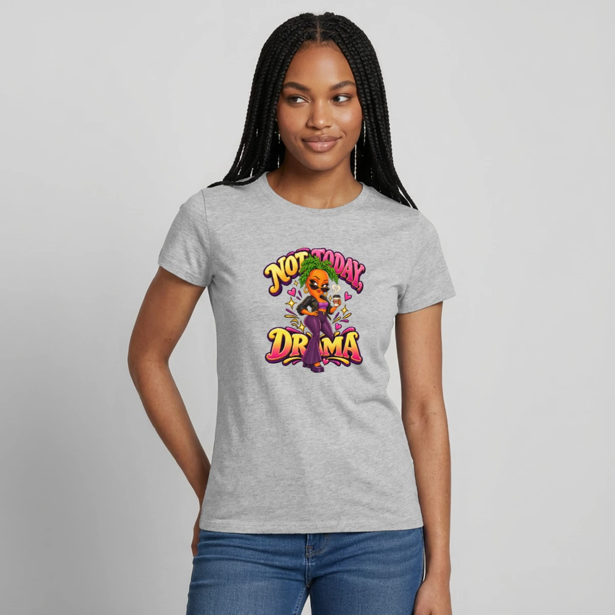 Women's T-shirt featuring Not Today Drama – Sassy Carrot