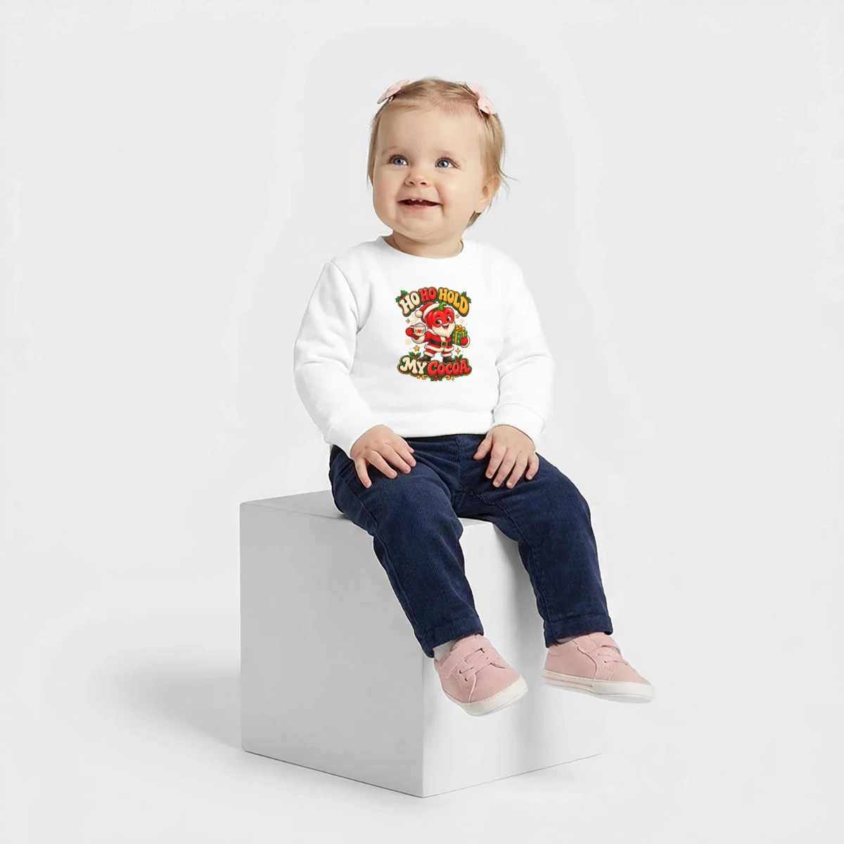 Baby Organic Sweatshirt Baby Changer by Stanley/Stella featuring Santa Pepper