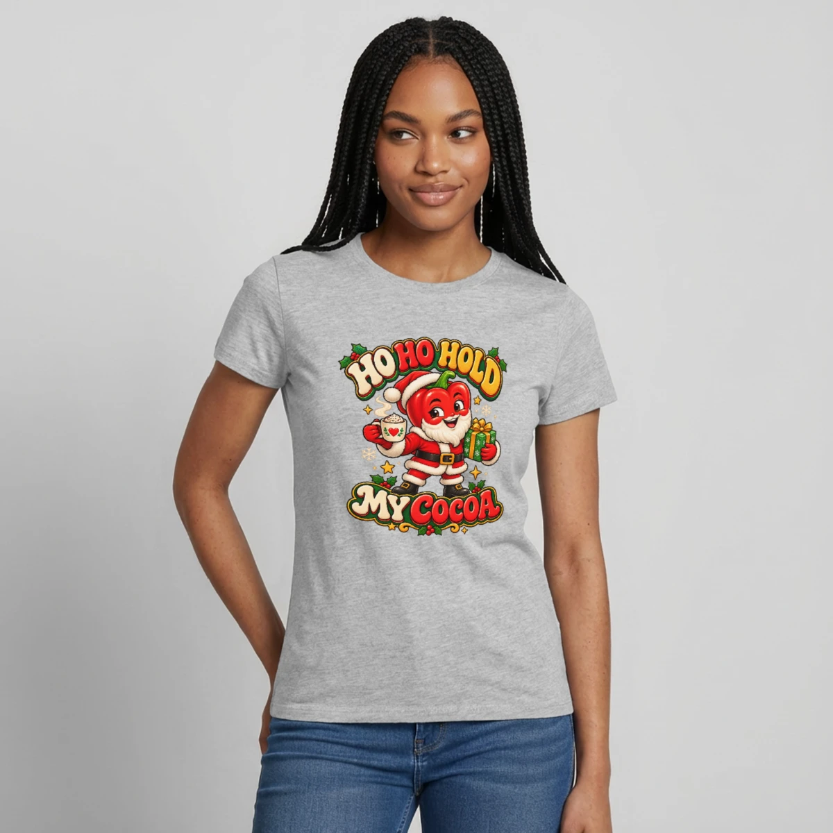 Women's T-shirt featuring Santa Pepper