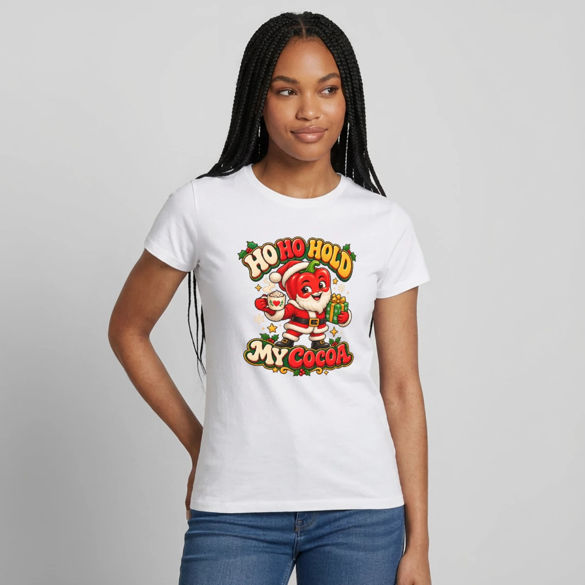 Women's T-shirt featuring Santa Pepper