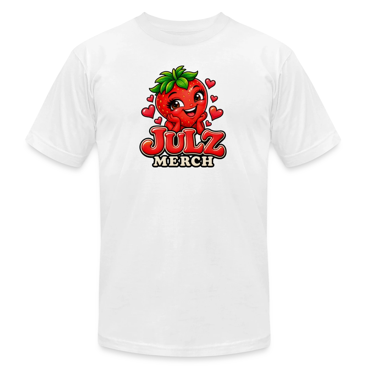 Unisex Jersey T-Shirt by Bella + Canvas featuring Julz Merch Berry – Cute Strawberry